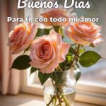 buenos días para ti, con todo mi amor
