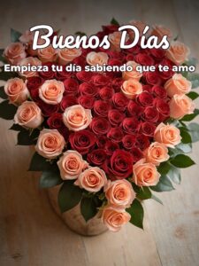 Imágenes con frases bonitas de buenos días para mi amor para mi amor