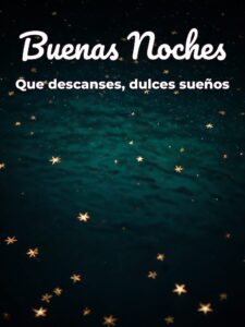 Imágenes con frases buenas noches