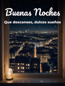 Imágenes con frases buenas noches para Facebook