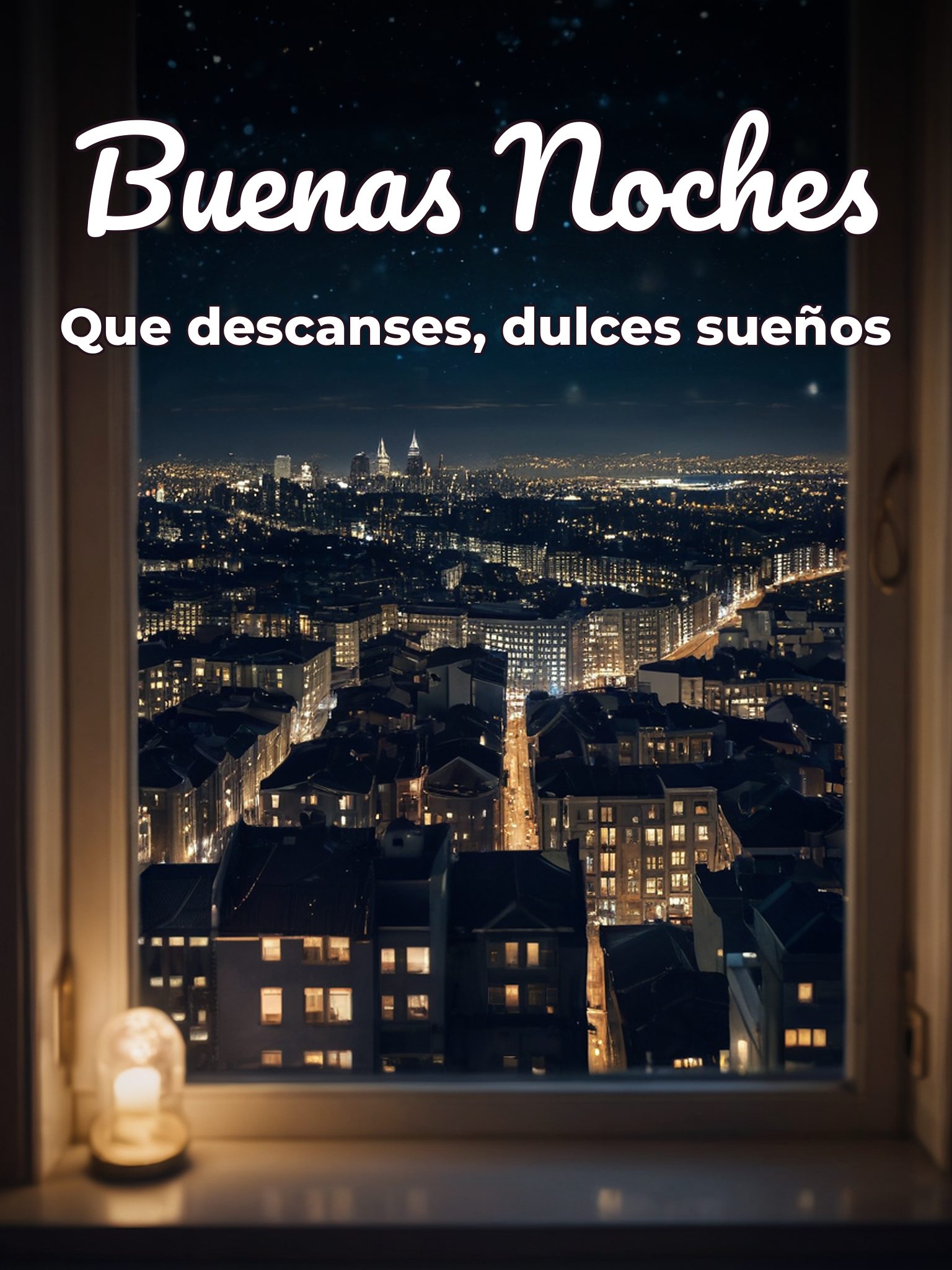 Imágenes con frases buenas noches para Facebook