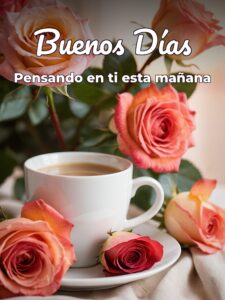 Imágenes con frases buenos días amor para Facebook