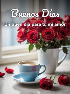 Imágenes con frases buenos días amor para mi amor
