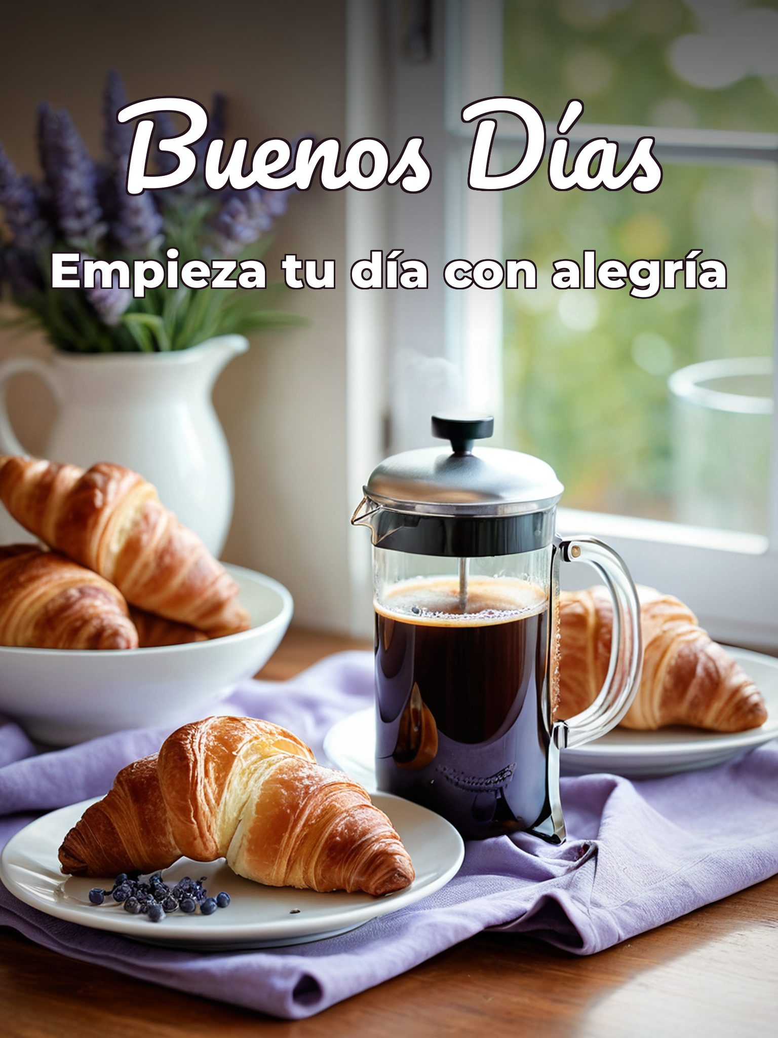 Imágenes con frases buenos días