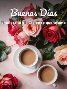 Imágenes con frases de amor buenos días