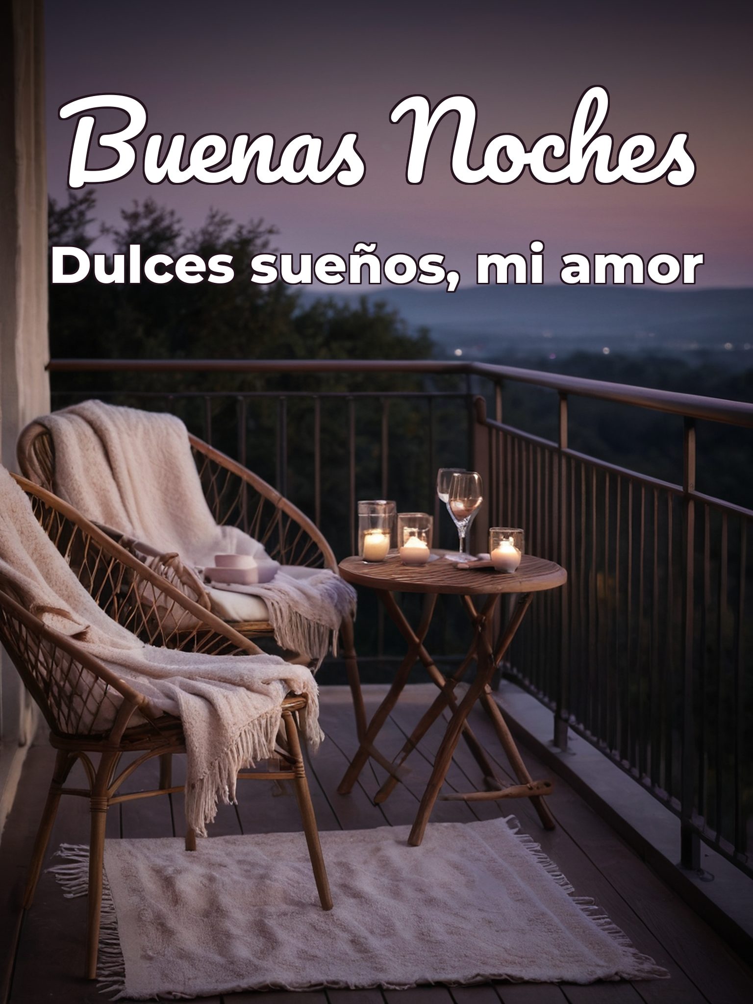 Imágenes con frases de amor para desear buenas noches para WhatsApp