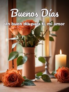 Imágenes con frases de amor para desear buenos días para una amiga