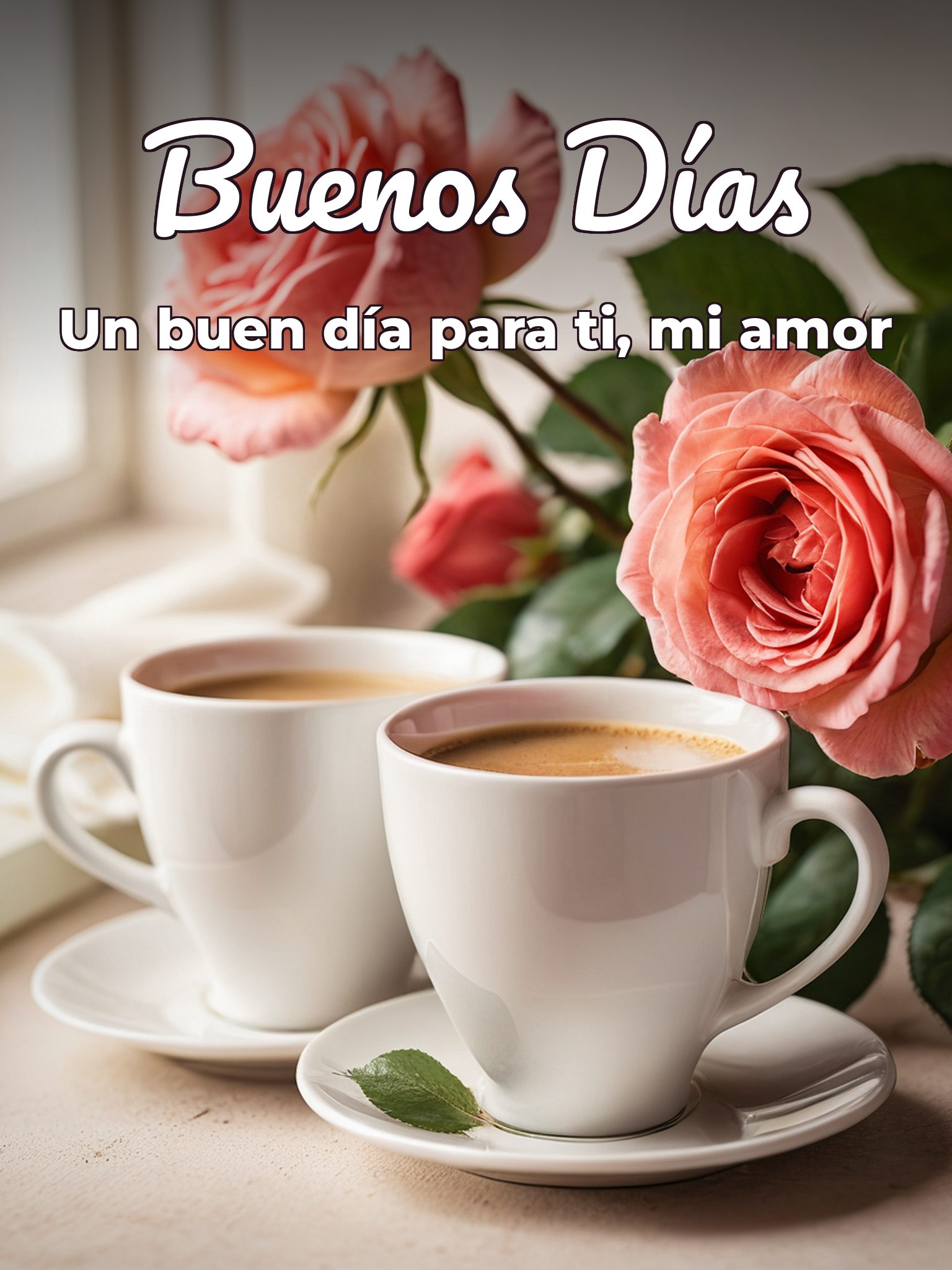 Imágenes con frases de amor para desear buenos días para WhatsApp