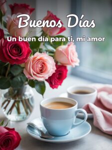 Imágenes con frases de amor y buenos días para Facebook