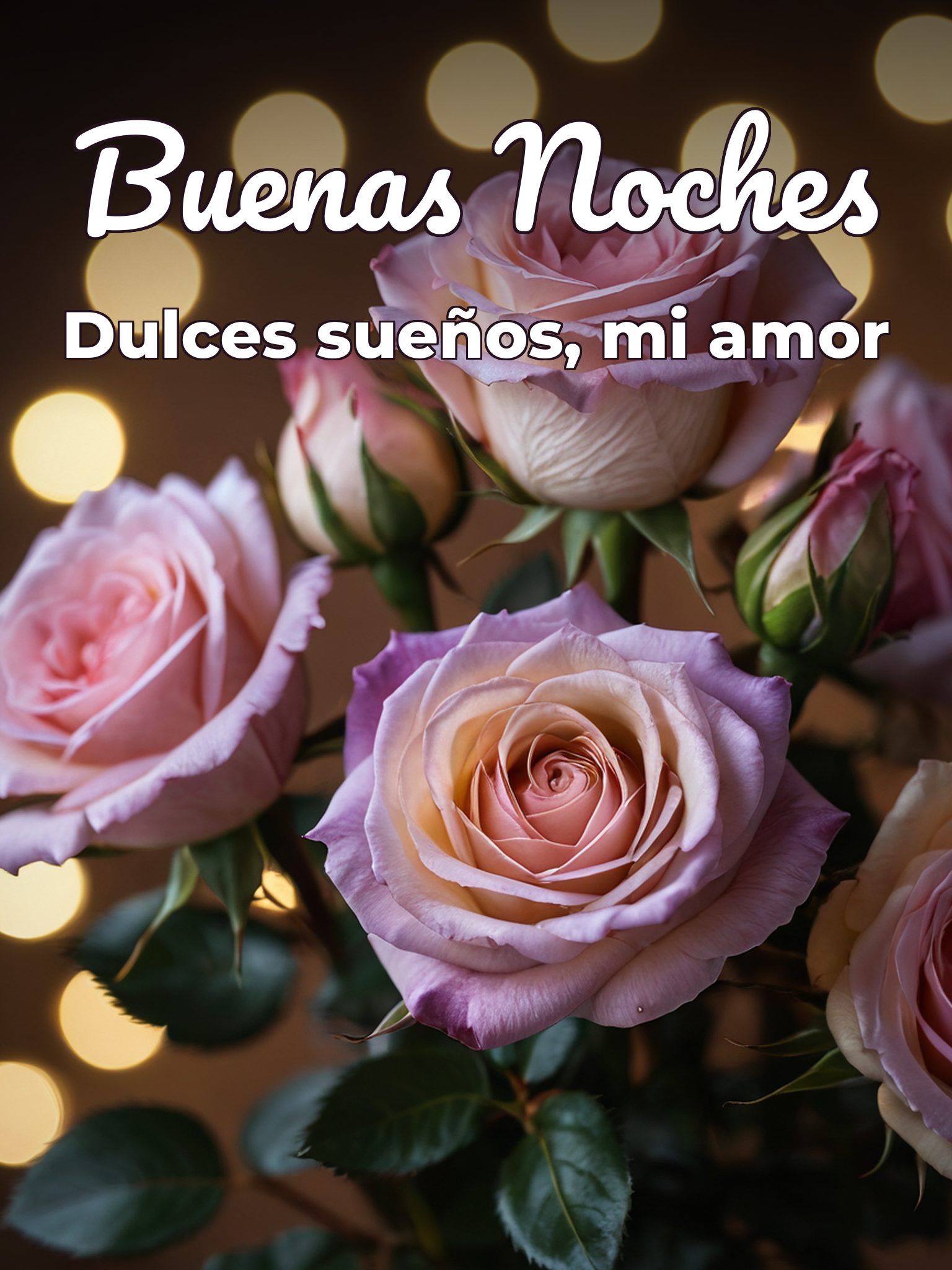 Imágenes con frases de buenas noches amor para celular