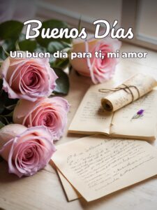 Imágenes con frases de buenos días amor para celular