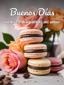Imágenes con frases de buenos días amor para Facebook