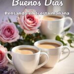 buenos días pensando en ti esta mañana