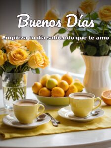 Imágenes con frases de buenos días mi amor para una amiga