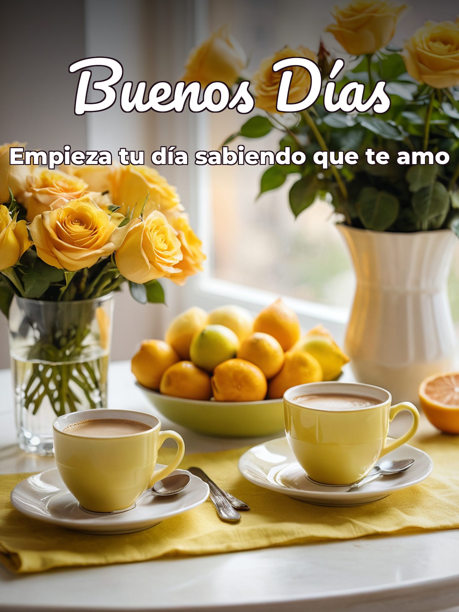 Imágenes con frases de buenos días mi amor para una amiga