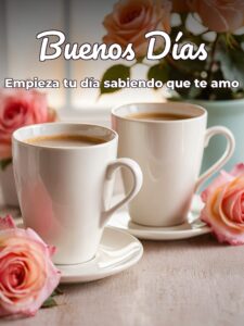 Imágenes con frases de buenos días mi amor para WhatsApp
