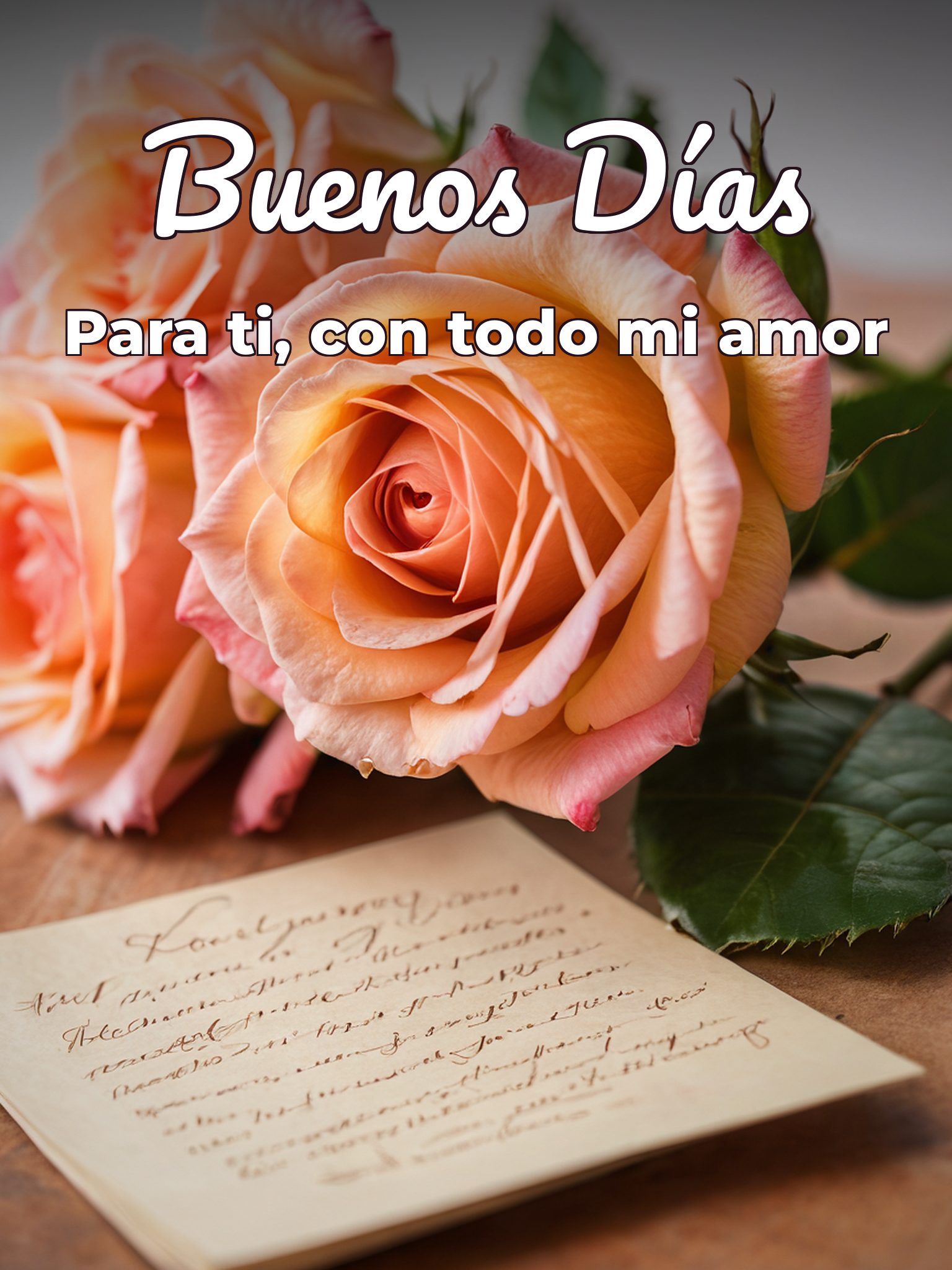 Imágenes con frases de buenos días mi amor