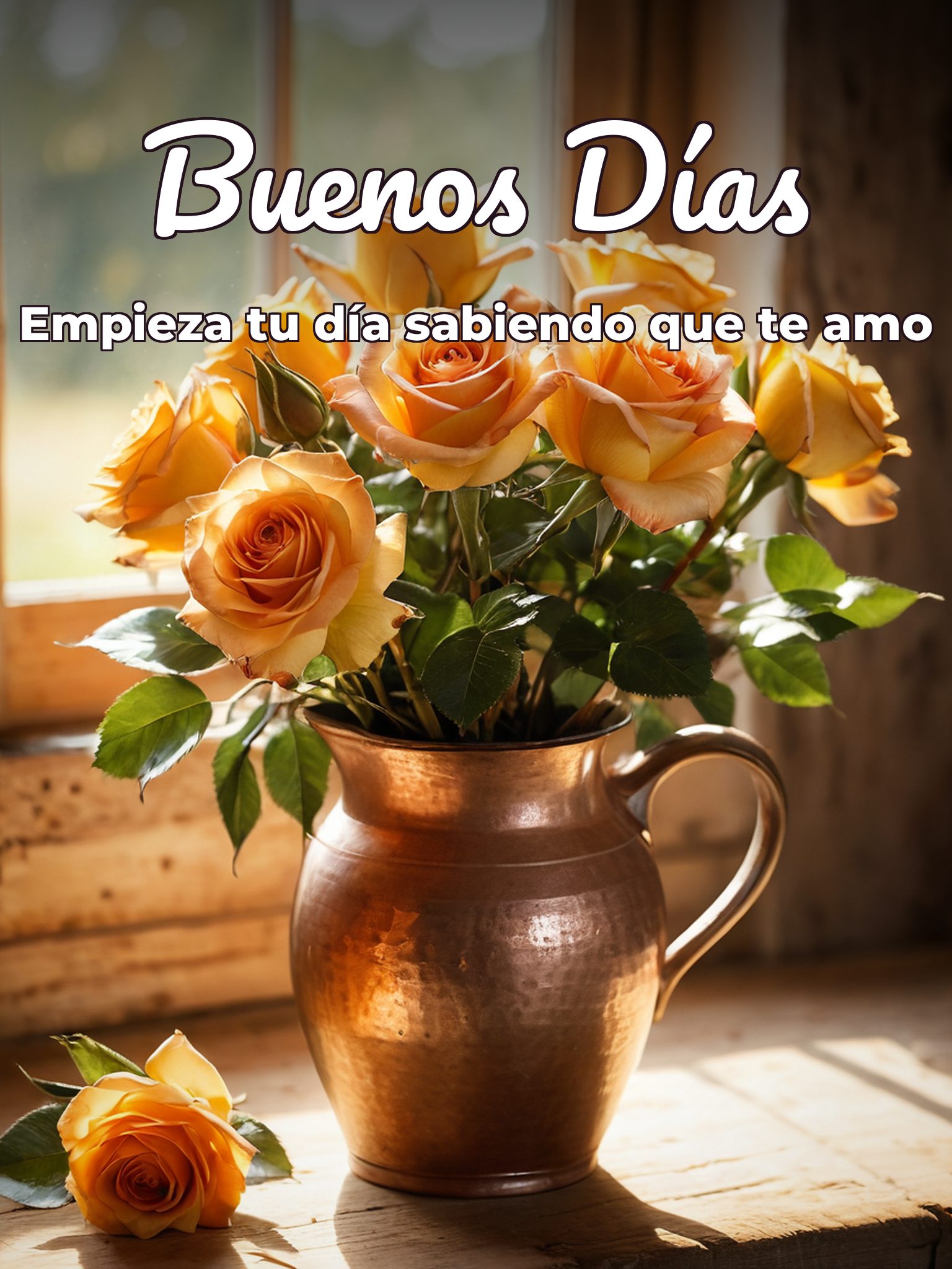 Imágenes con frases de los buenos días para mi amor