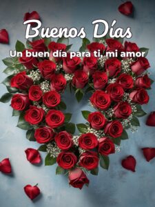 Imágenes con frases hermosas de buenos días para mi amor