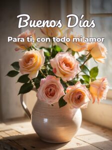 Imágenes con mensajes de buenos días para mi amor para celular
