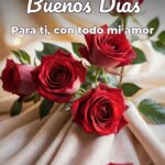 buenos días para ti, con todo mi amor