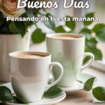buenos días pensando en ti esta mañana