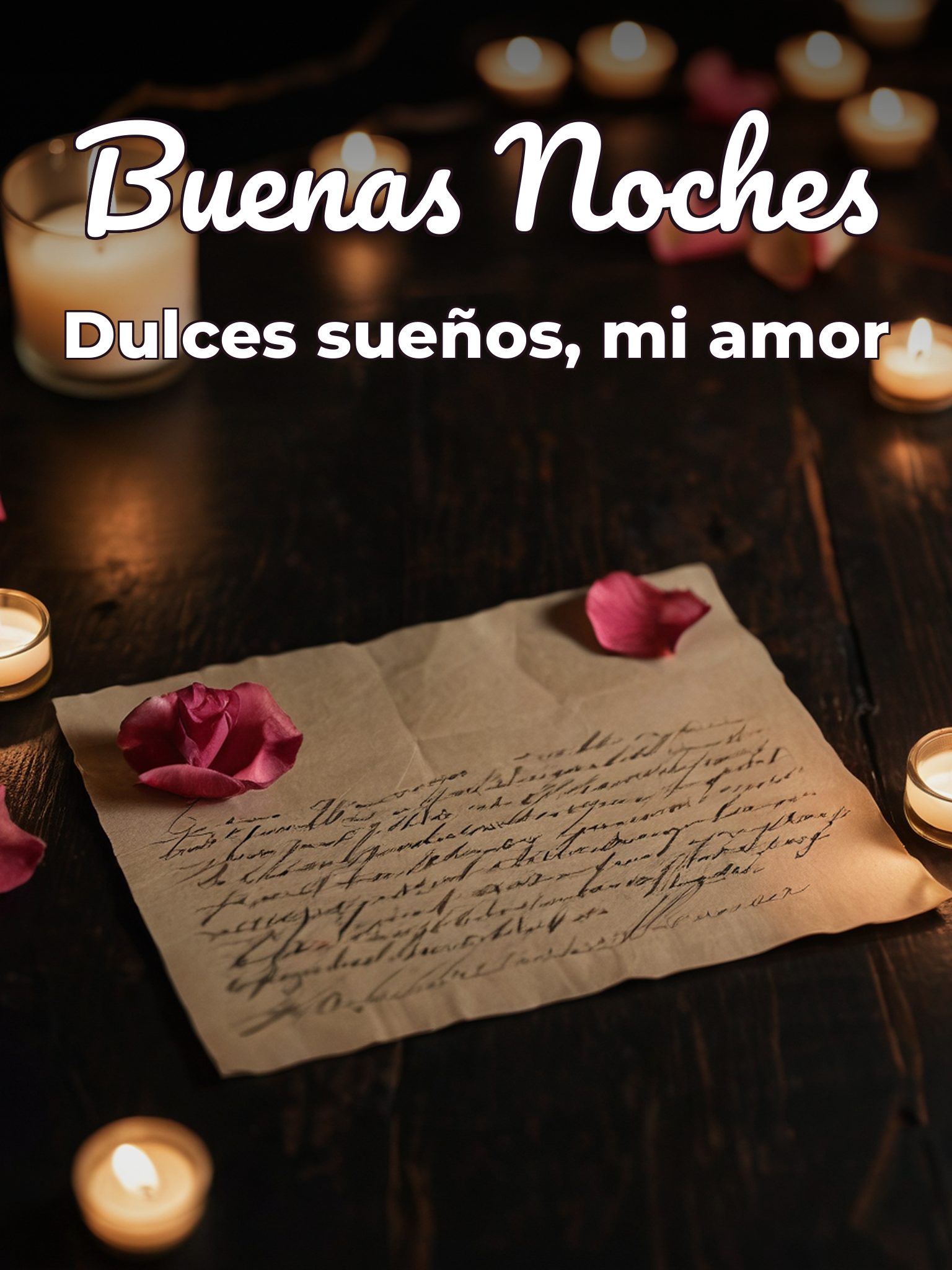 Imágenes d buenas noches amor para WhatsApp