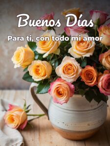 Imágenes dando los buenos días amor para una amiga
