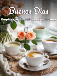 Imágenes dando los buenos días amor para WhatsApp