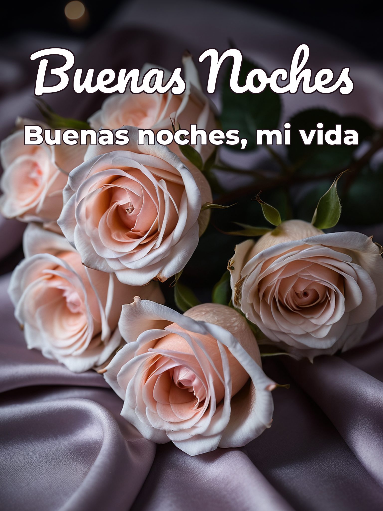 Imágenes de amor con buenas noches para WhatsApp