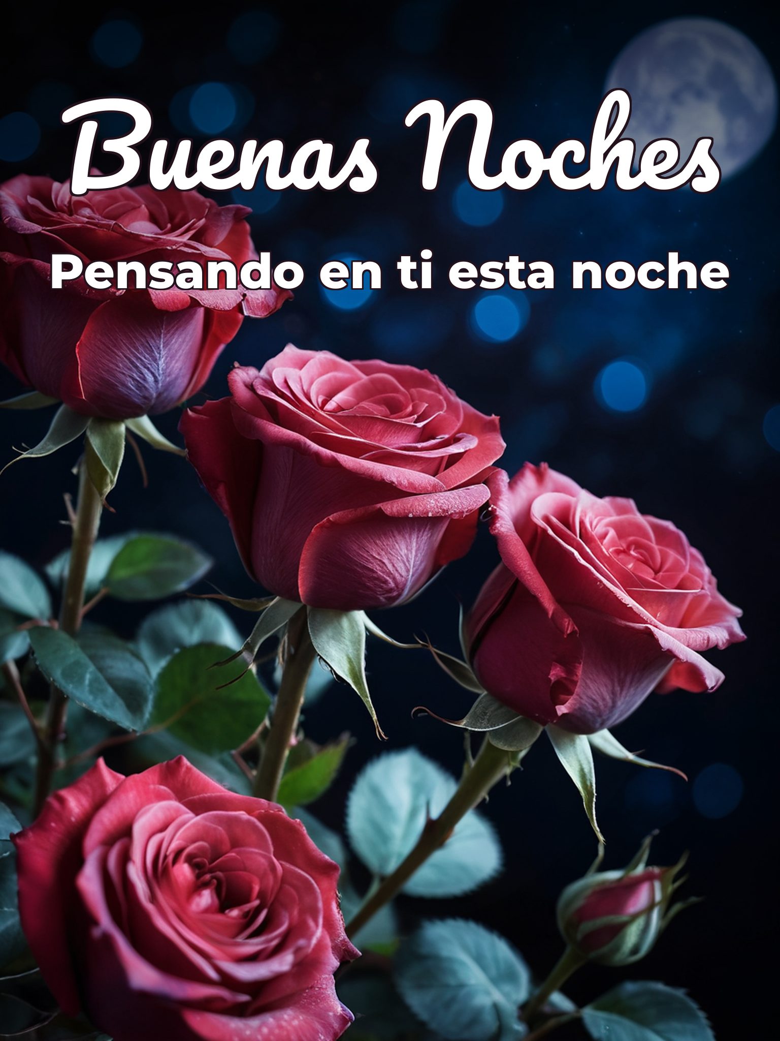 Imágenes de amor con frases bonitas de buenas noches para celular