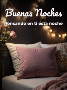 Imágenes de amor con frases de buenas noches