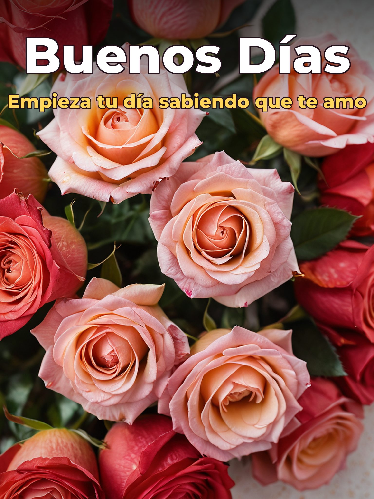 Imágenes de amor con frases de buenos días para descargar