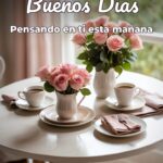 buenos días pensando en ti esta mañana