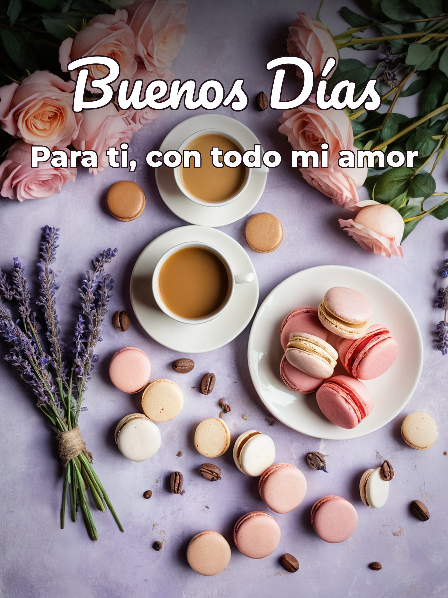 Imágenes de amor con frases de buenos días