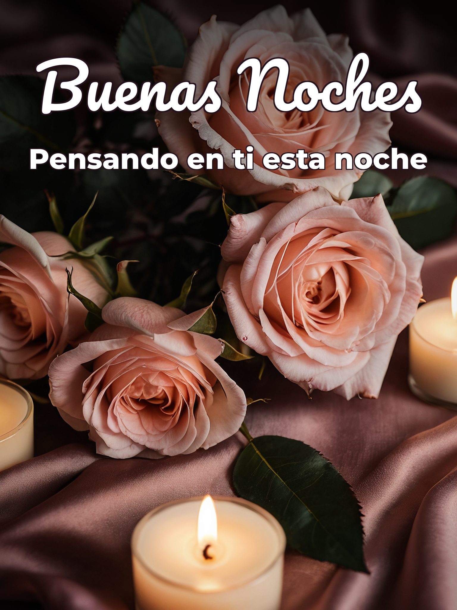 Imágenes de amor con mensajes de buenas noches