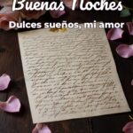 buenas noches dulces sueños, mi amor