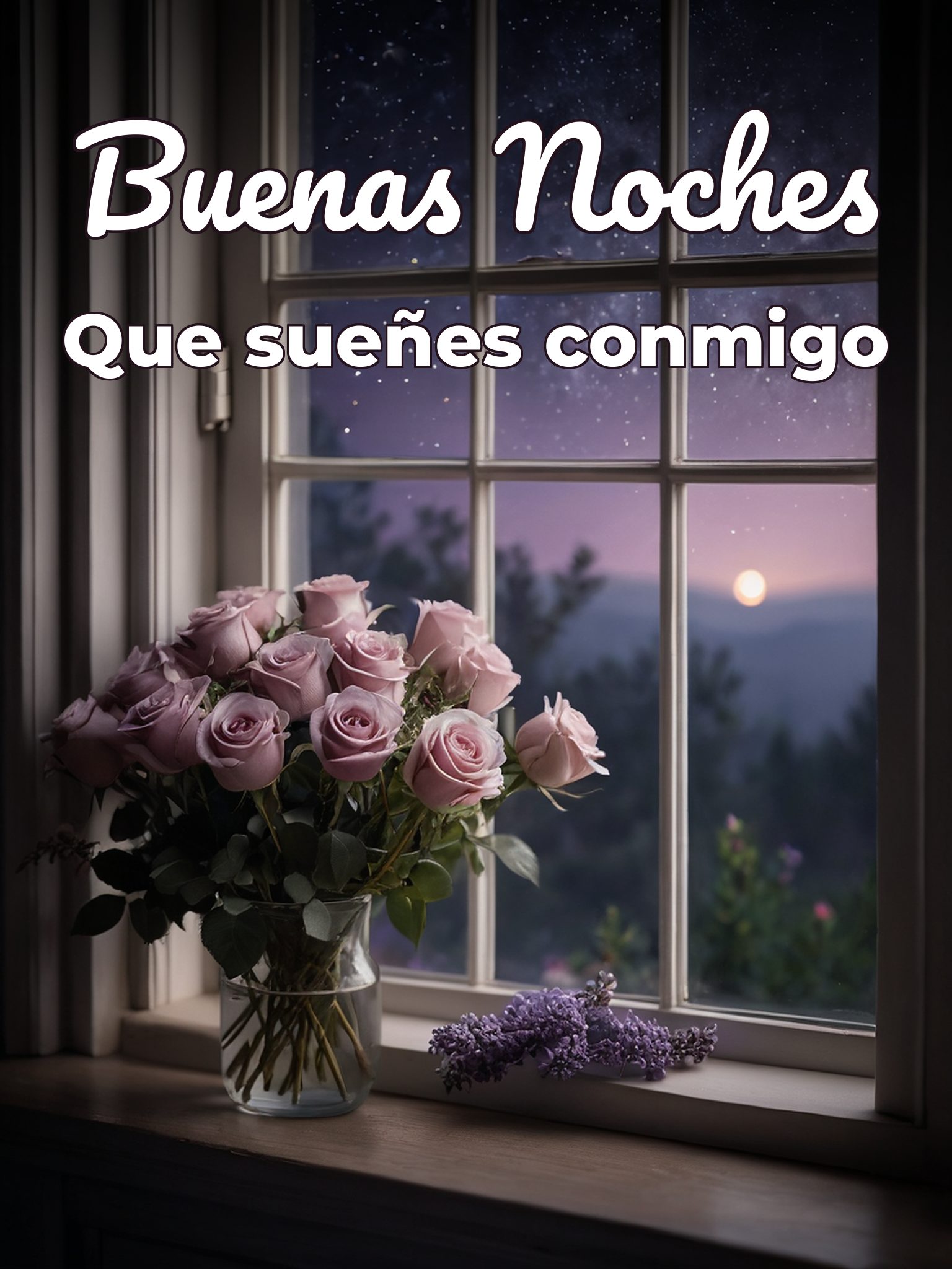 Imágenes de amor de las buenas noches para WhatsApp