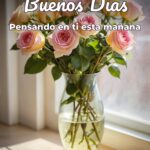 buenos días pensando en ti esta mañana