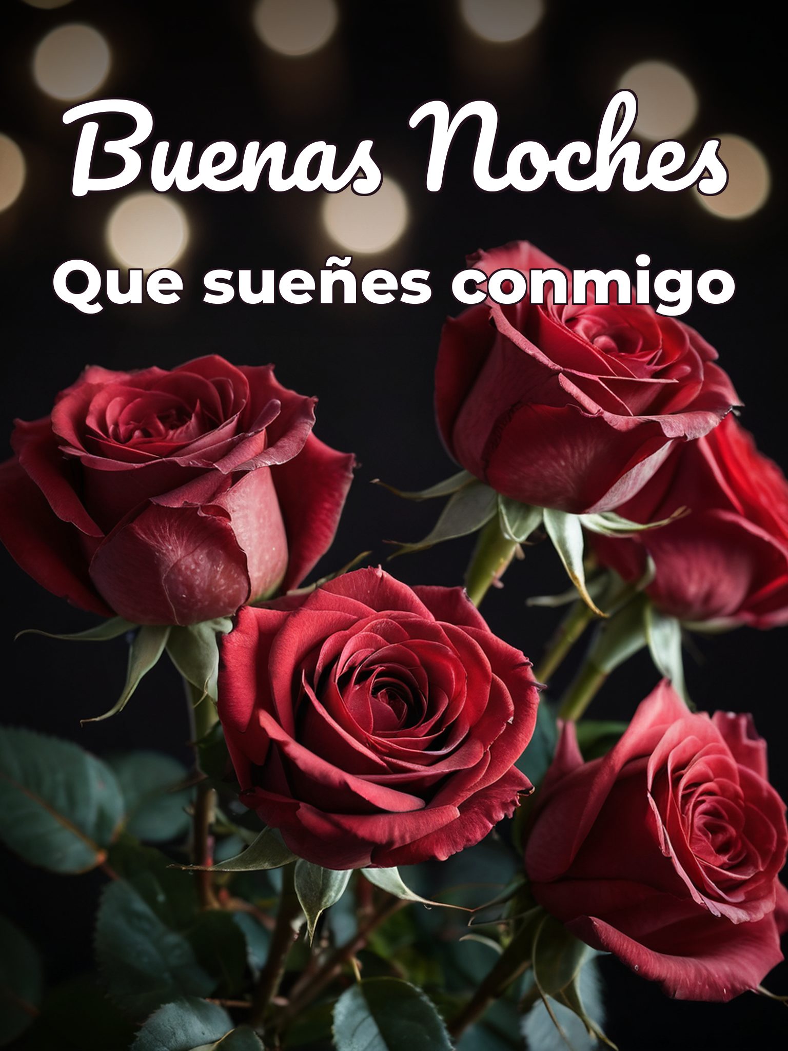 Imágenes de amor deseando buenas noches para celular