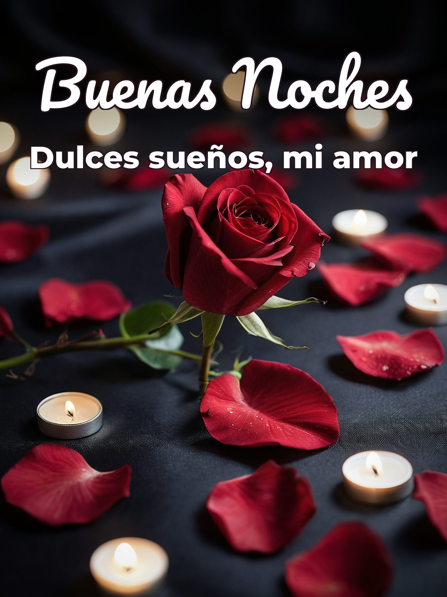 Imágenes de amor para dar las buenas noches para celular