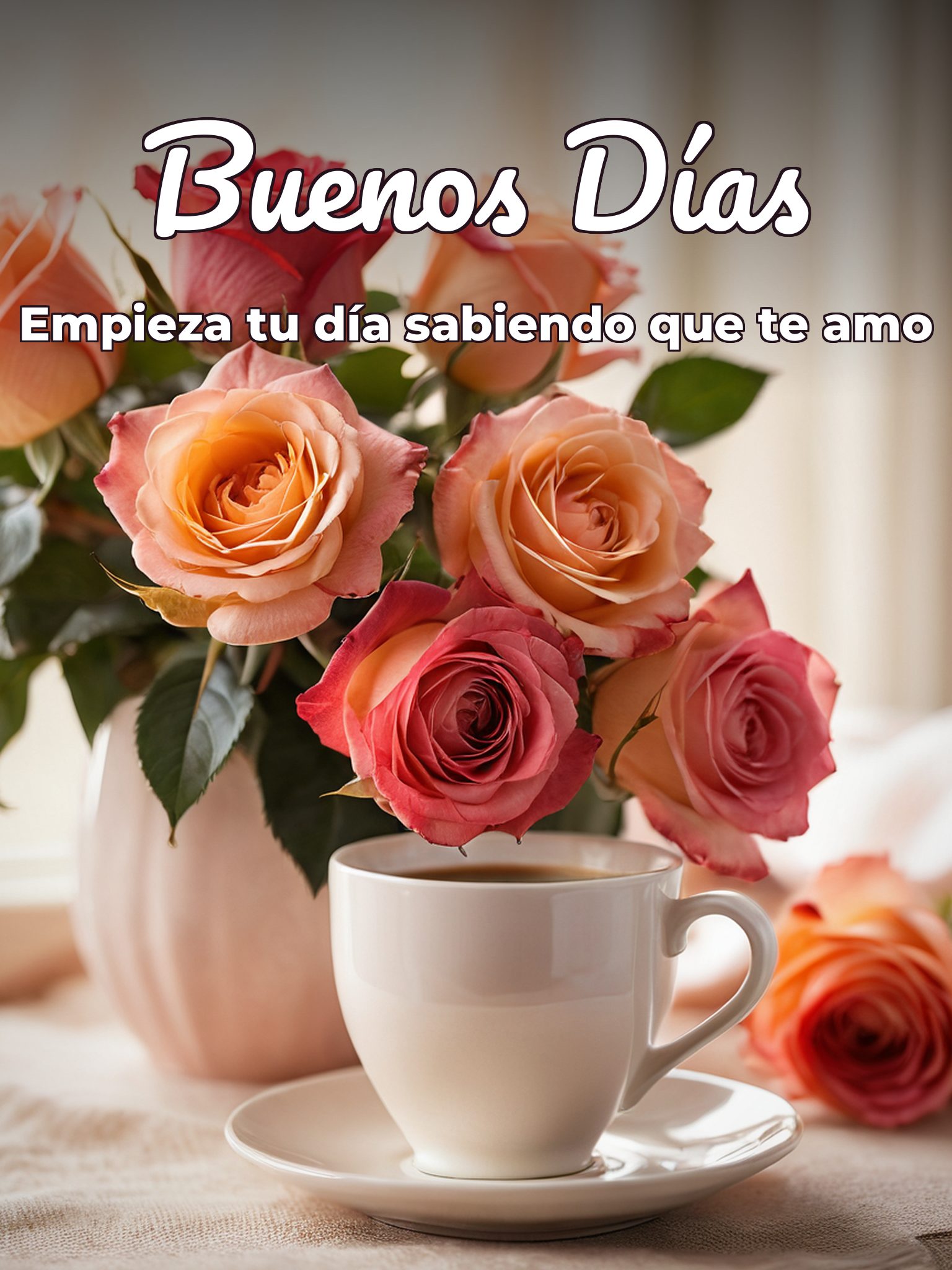 Imágenes de amor para dar los buenos días para Facebook