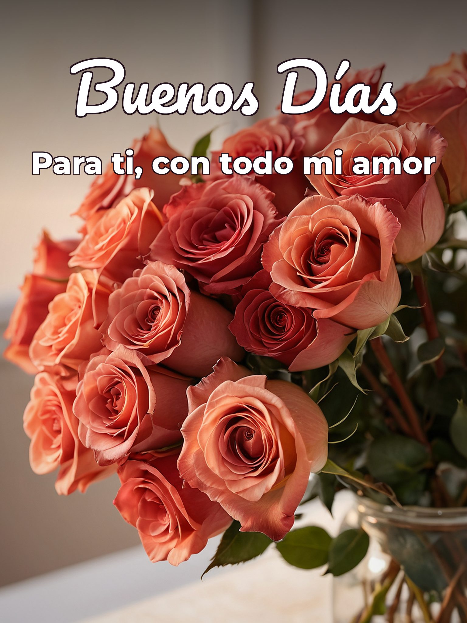 Imágenes de amor para dar los buenos días para WhatsApp