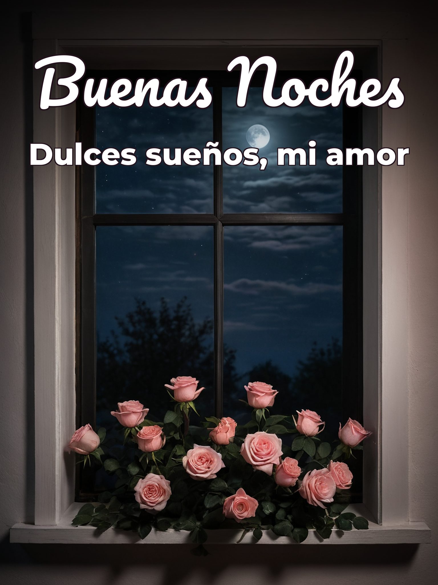 Imágenes de amor para decir buenas noches para celular