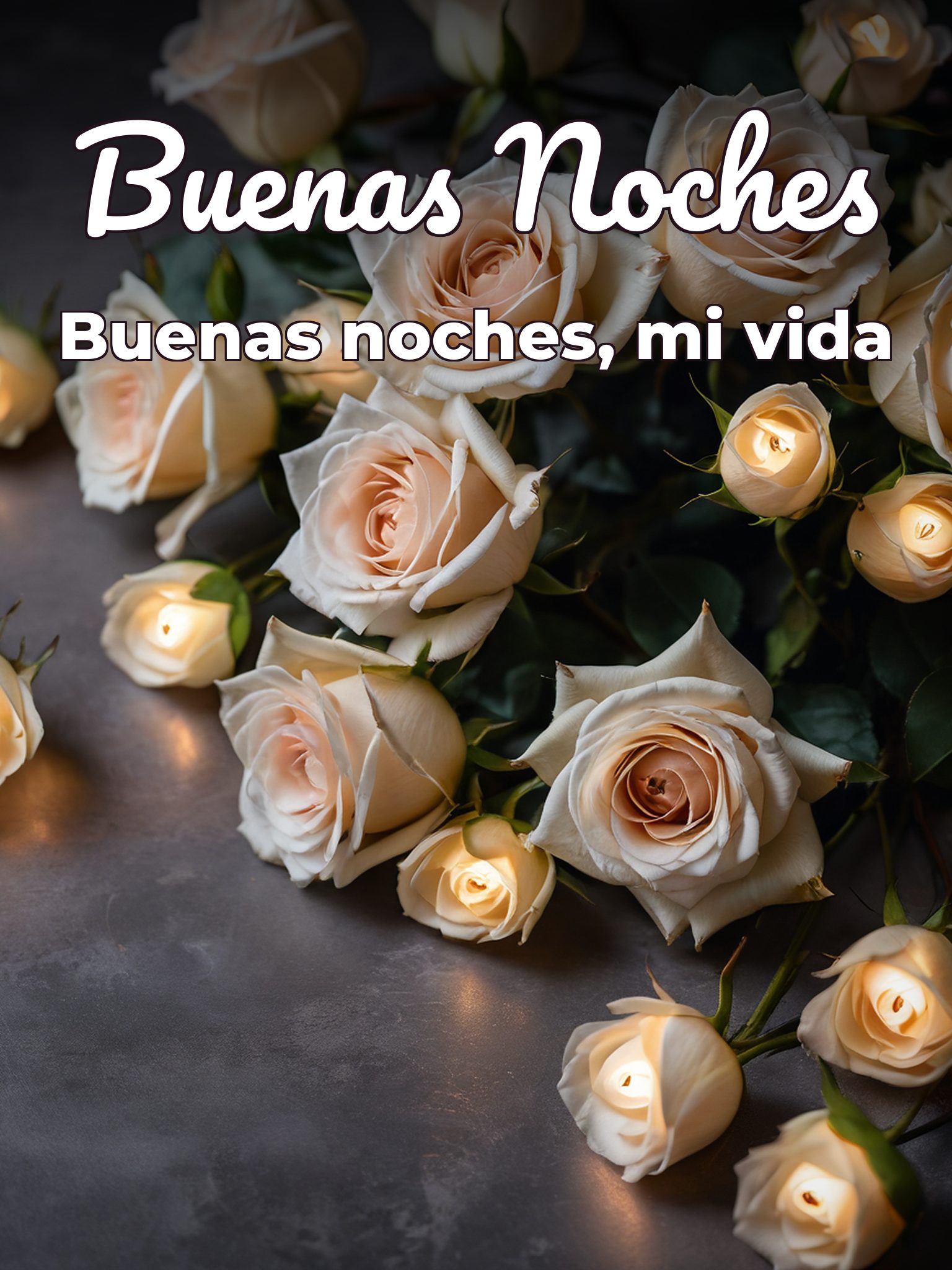 Imágenes de amor para desear buenas noches para Facebook
