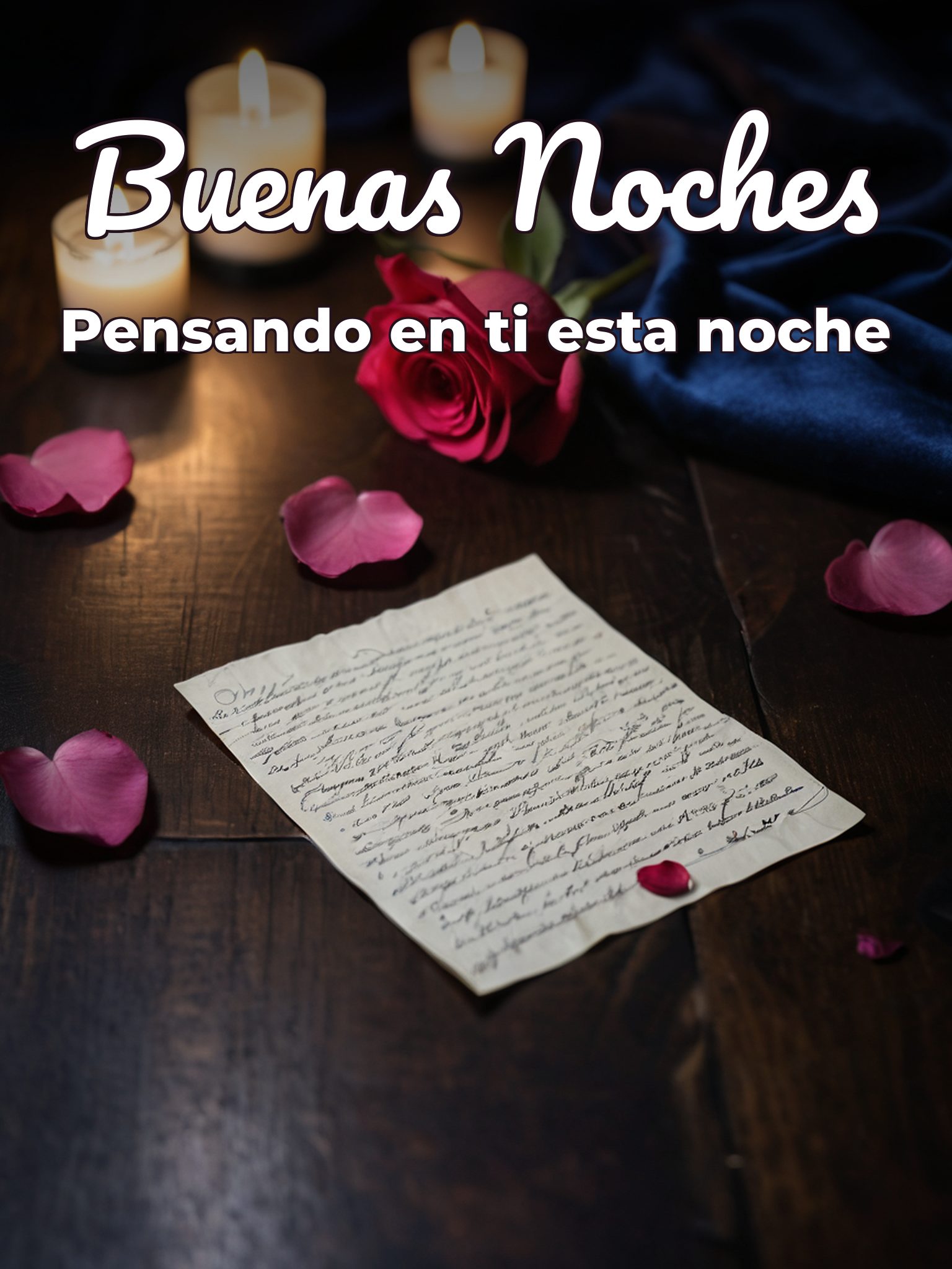 Imágenes de amor para desear buenas noches para WhatsApp