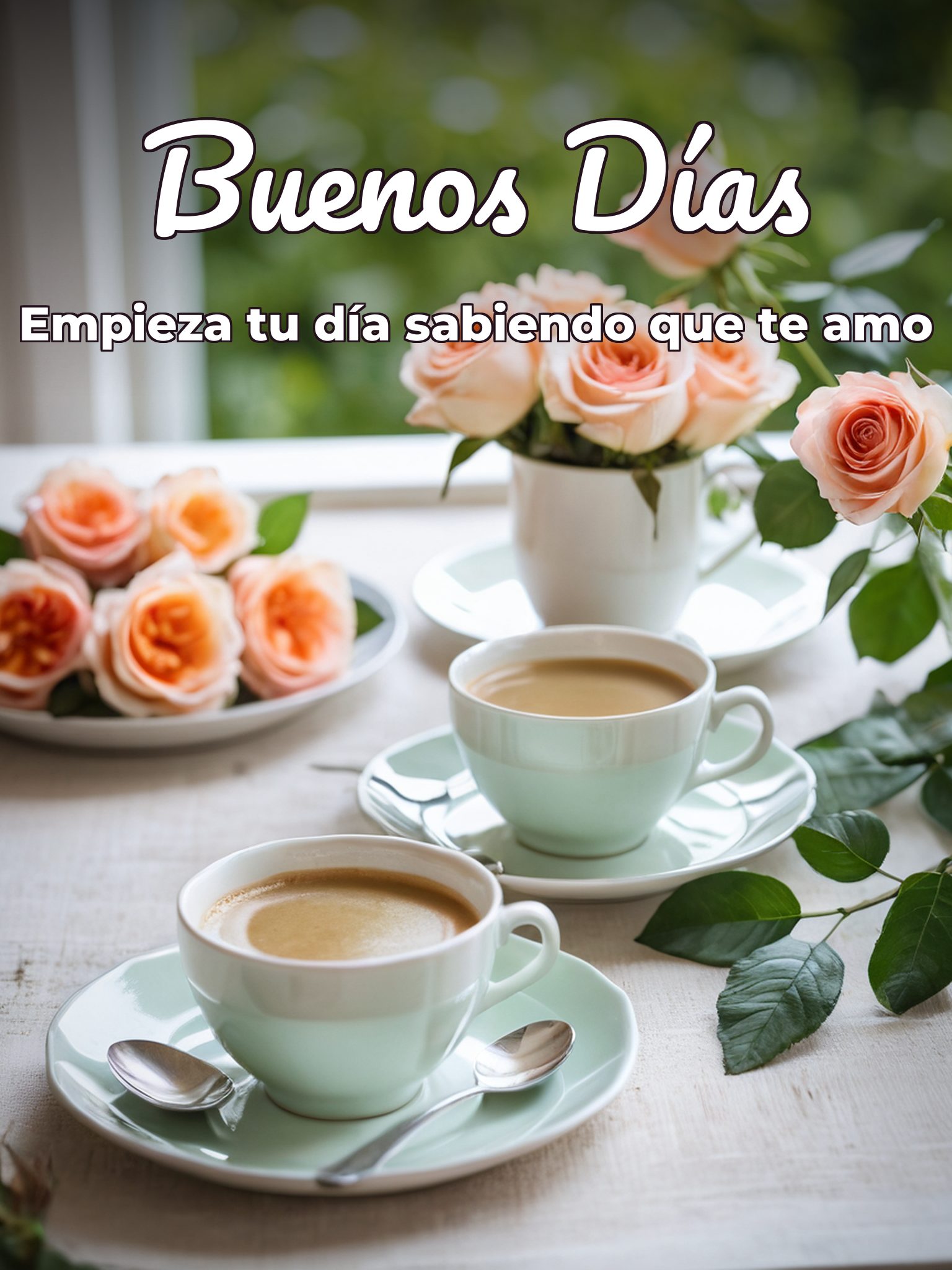Imágenes de amor para desear buenos días para Facebook
