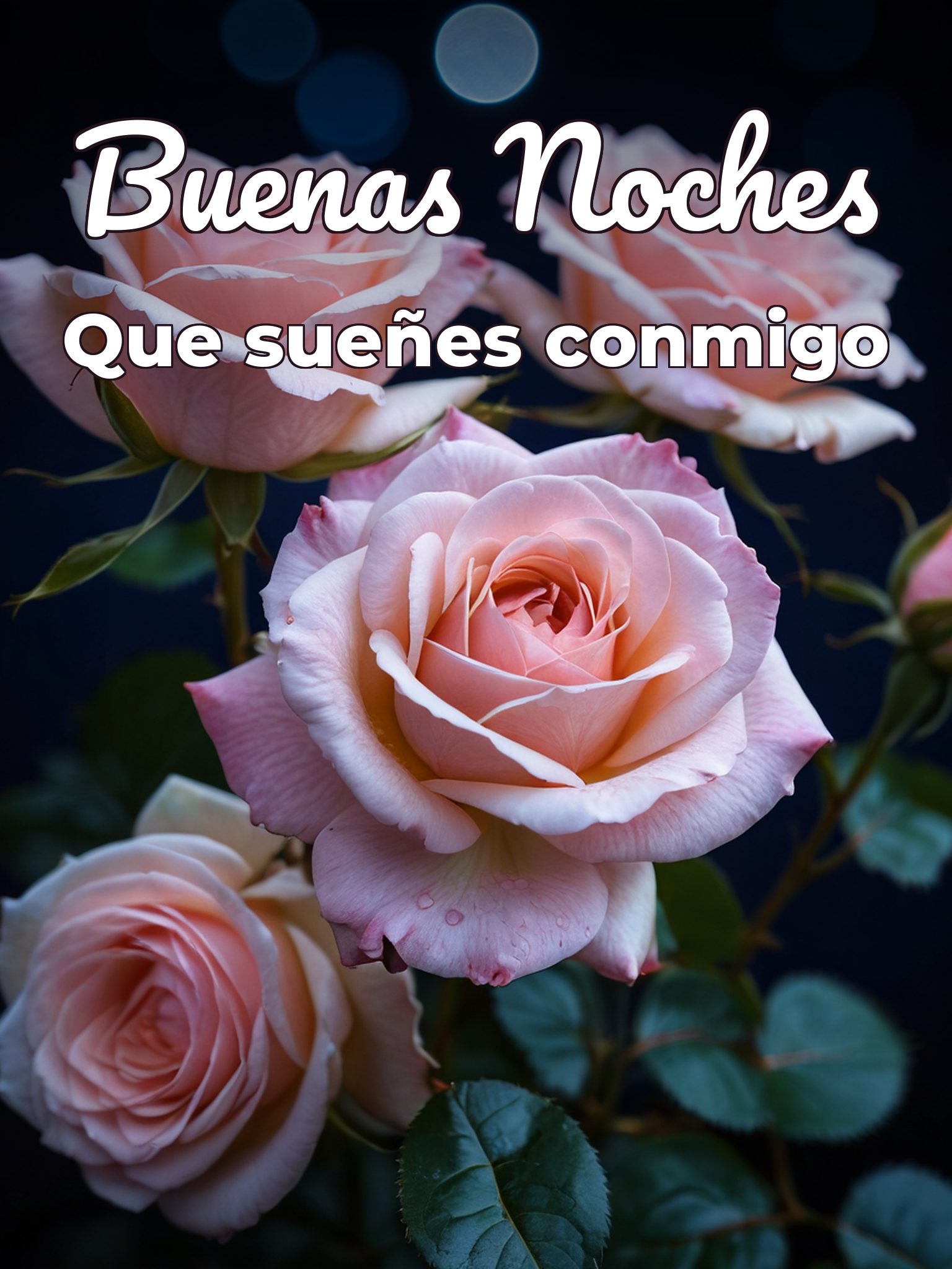 Imágenes de buenas noches amor gratis para Facebook