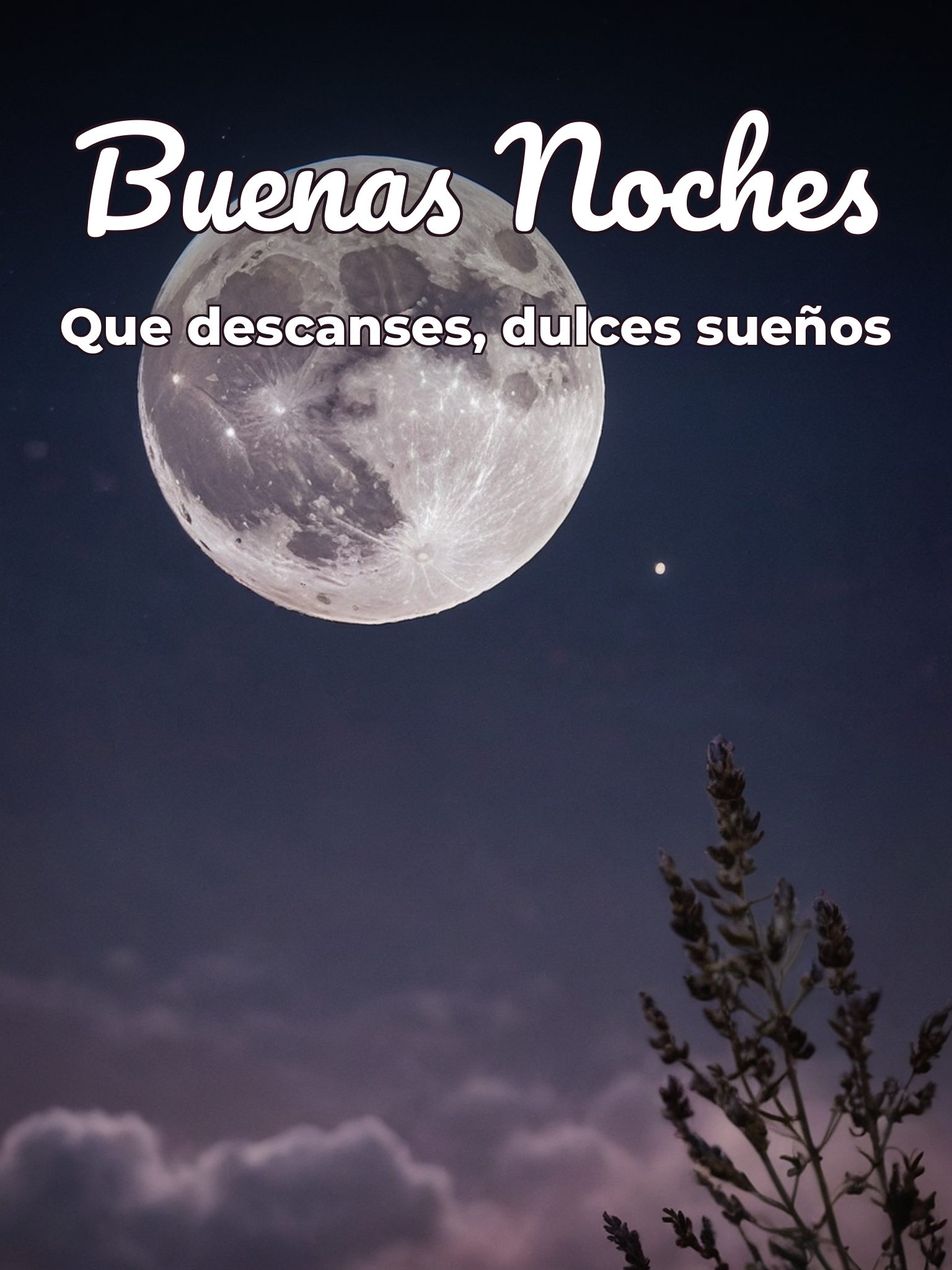 Imágenes de buenas noches con poemas para Facebook