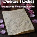 buenas noches pensando en ti esta noche